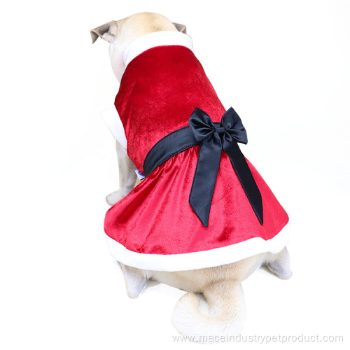 Super Fabric Classic Dog Clothes Pet Christmas Dress